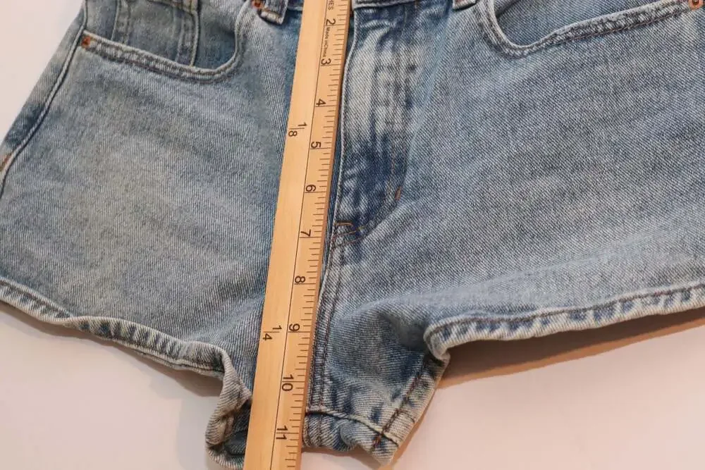 PacSun High-Rise Light Wash Denim Shorts